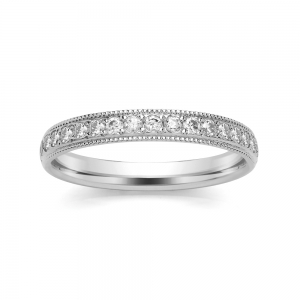 Diamond Wedding Ring - All Metals (TBCSRGM5) Grain Set